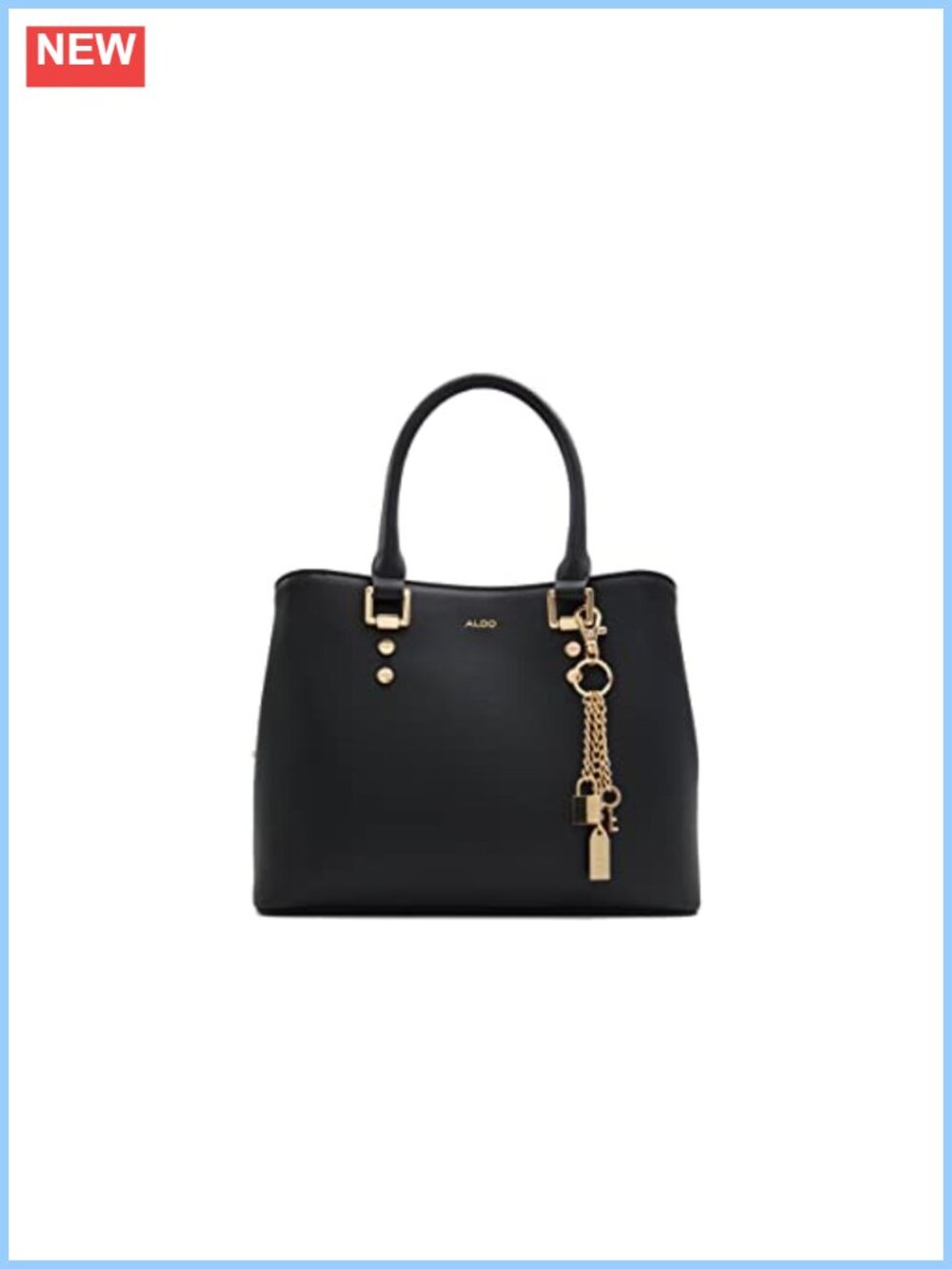 Synthetic Medium Tote Bag with Shoulder Strap for Everyday Use